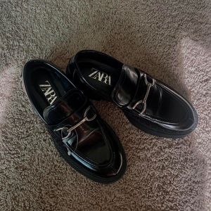 Zara Black loafers